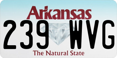 AR license plate 239WVG
