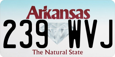 AR license plate 239WVJ