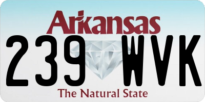 AR license plate 239WVK