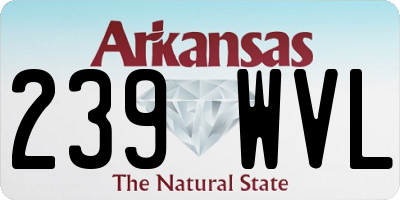 AR license plate 239WVL