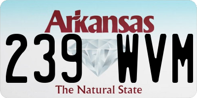 AR license plate 239WVM