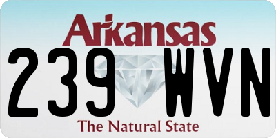 AR license plate 239WVN
