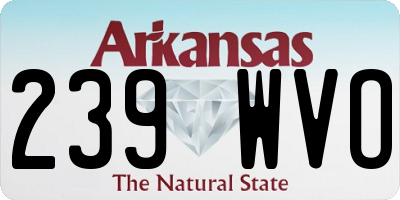 AR license plate 239WVO