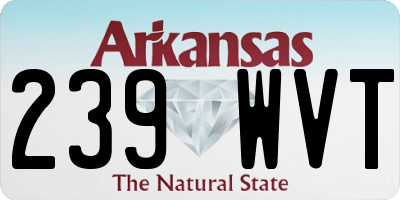AR license plate 239WVT