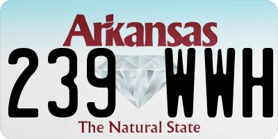 AR license plate 239WWH