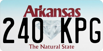 AR license plate 240KPG