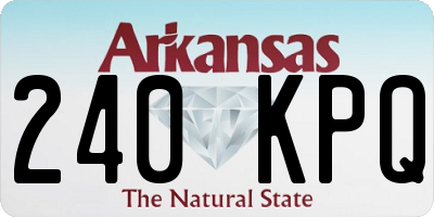 AR license plate 240KPQ