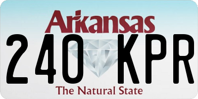 AR license plate 240KPR