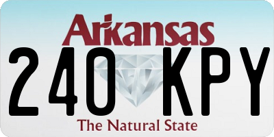 AR license plate 240KPY