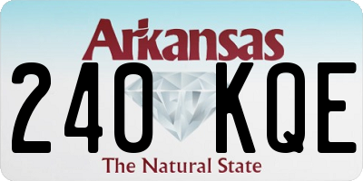 AR license plate 240KQE