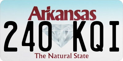 AR license plate 240KQI