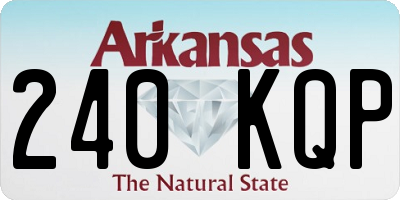 AR license plate 240KQP
