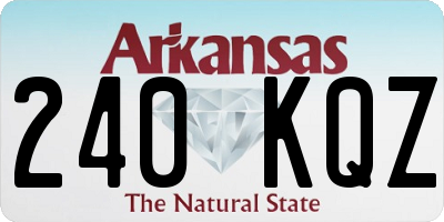 AR license plate 240KQZ