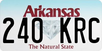 AR license plate 240KRC