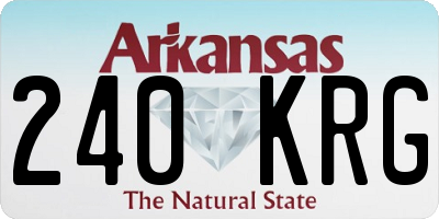 AR license plate 240KRG