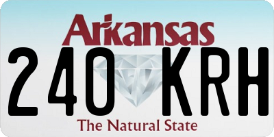 AR license plate 240KRH