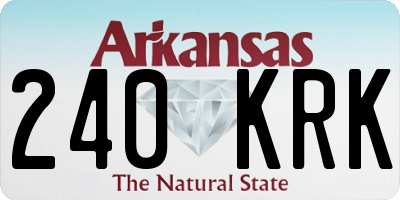 AR license plate 240KRK