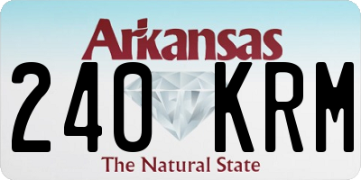 AR license plate 240KRM