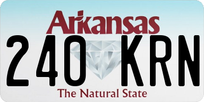 AR license plate 240KRN