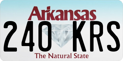 AR license plate 240KRS