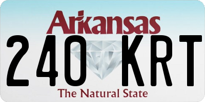 AR license plate 240KRT