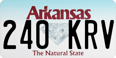 AR license plate 240KRV