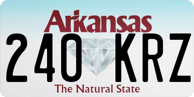 AR license plate 240KRZ