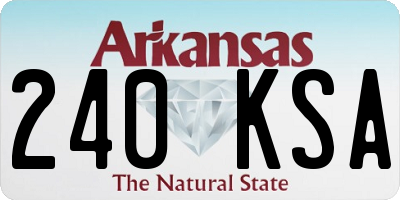 AR license plate 240KSA