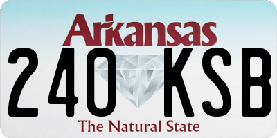 AR license plate 240KSB