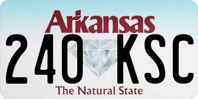 AR license plate 240KSC