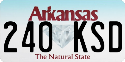 AR license plate 240KSD