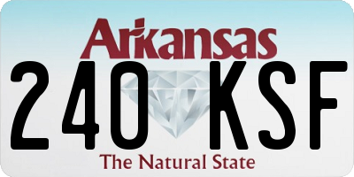 AR license plate 240KSF