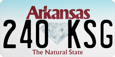 AR license plate 240KSG