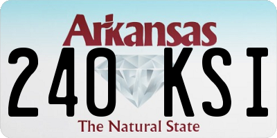 AR license plate 240KSI