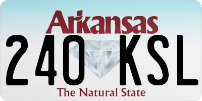 AR license plate 240KSL