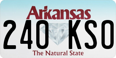AR license plate 240KSO