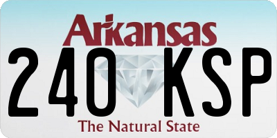AR license plate 240KSP
