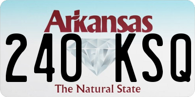 AR license plate 240KSQ