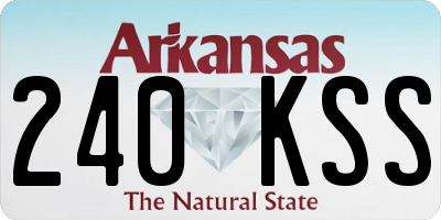 AR license plate 240KSS