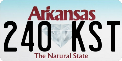 AR license plate 240KST