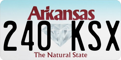 AR license plate 240KSX