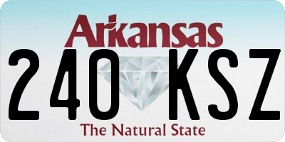 AR license plate 240KSZ