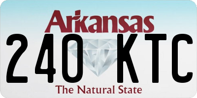AR license plate 240KTC