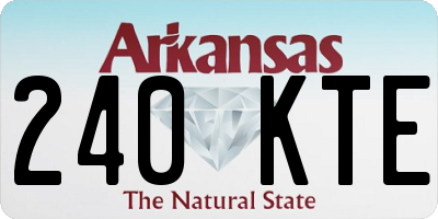 AR license plate 240KTE