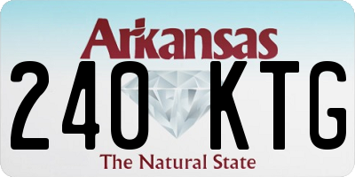 AR license plate 240KTG