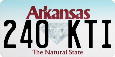AR license plate 240KTI