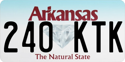 AR license plate 240KTK