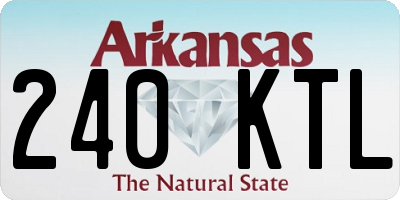 AR license plate 240KTL