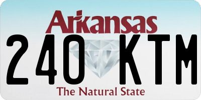 AR license plate 240KTM