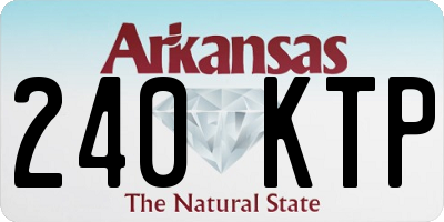 AR license plate 240KTP
